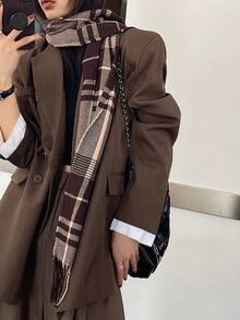 DAZY Khối màu Đúng mốt Của phụ nữ Khăn quàng cổ - Nhiều màu - Xem 5