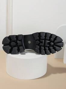 CUCCOO DOLLMOD Fashionable & Comfortable Thick Sole Loafers - White - View 3