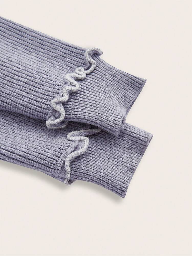 Women's High Neck Cropped Sweater
