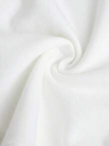 SHEIN Tween女孩色塊字母印花拉幫袖t恤 - 綠色 - 查看 3