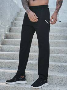 SHEIN Riding Stretchy Waist Letter Patterned Cycling Pants Biker Shorts Set - Black - View 5