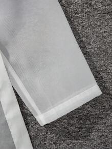 Tween Girl Fashionable Heart Pattern Knit Cami Dress With Solid Color Shirt - White - View 6