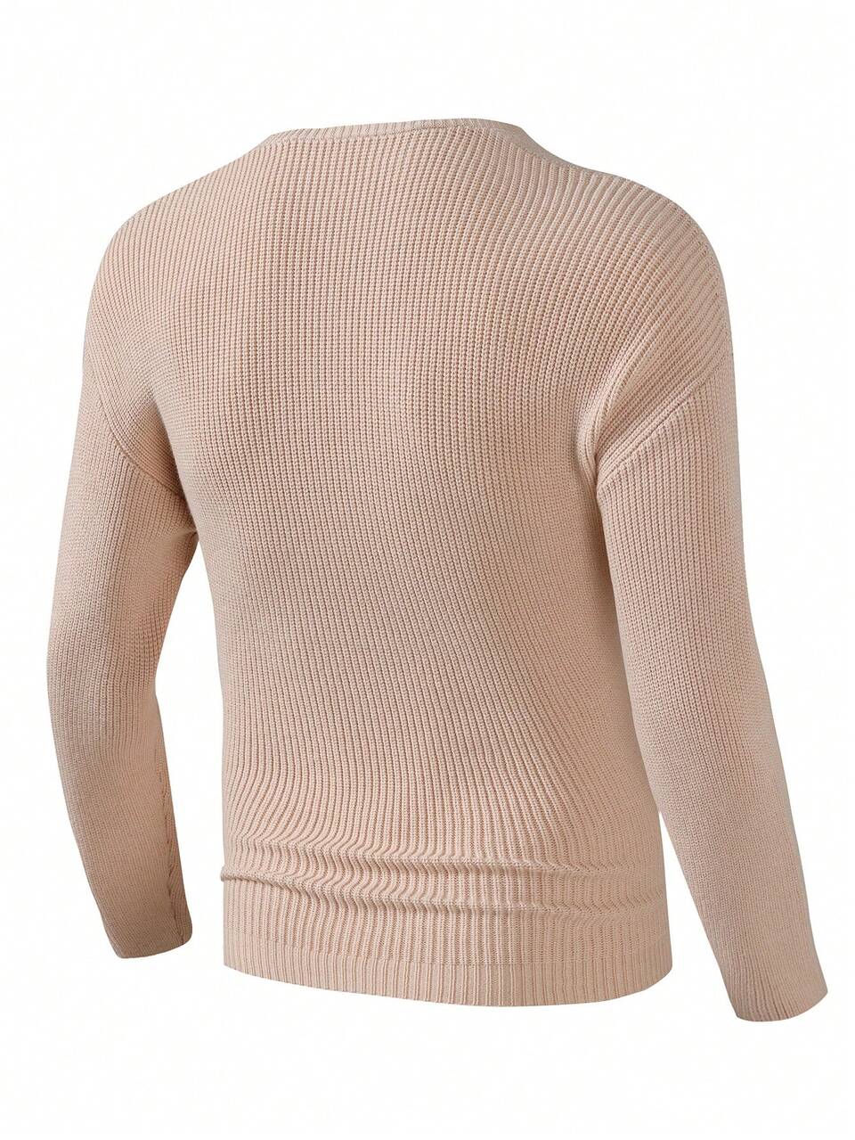Men's Double Breasted V-neck Loose Cardigan Sweater