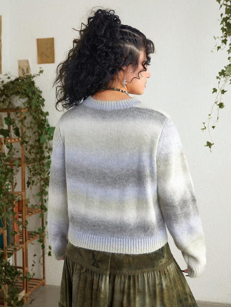 Plus Size Women's Ombre Sweater