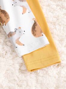 4pcs Baby Boys' Cartoon Printed Bedding Set - Multicolor - View 3