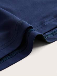 SHEIN ICON Mảnh lưới Quây Đầm - Màu xanh hải quân - Xem 3