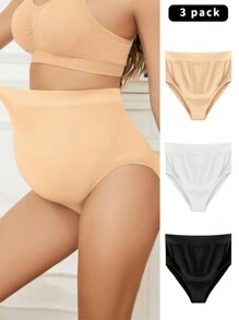 孕婦高腰內褲（3入組），適用於孕婦 - 彩色 - 查看 7