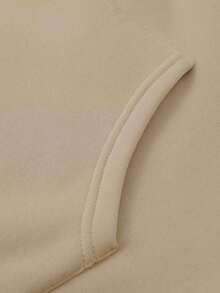 Manfinity EMRG Lỏng lẻo Nam Hoodie Với In Đồ họa Và Dây rút , Nhiều Màu sắc - Màu Khaki - Xem 4