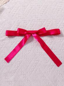 青少年女孩亮片長袖高腰華麗派對連身衣 - 玫紅色 - 查看 4