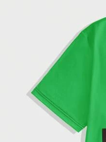 SHEIN Manfinity LEGND 男士字母印花t卹+短褲2件/套