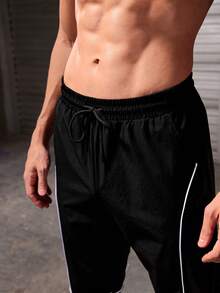 Manfinity Sport Corelite Nam Sọc Giải trí Quần - màu đen - Xem 4