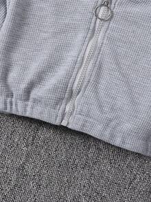 SHEIN 幼兒女孩背心上衣 + 連帽衫 + 運動褲 3 件套 - 灰色 - 查看 4