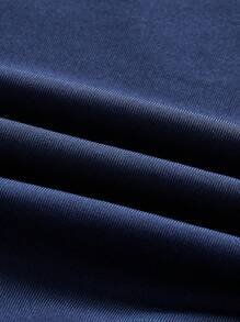 SHEIN ICON Mảnh lưới Quây Đầm - Màu xanh hải quân - Xem 4