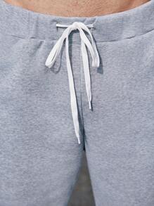 Manfinity Homme Ensemble De Survêtement À Manches Longues Imprimé Slogan Et Pantalon Jogger Pour Hommes De Grande Taille
