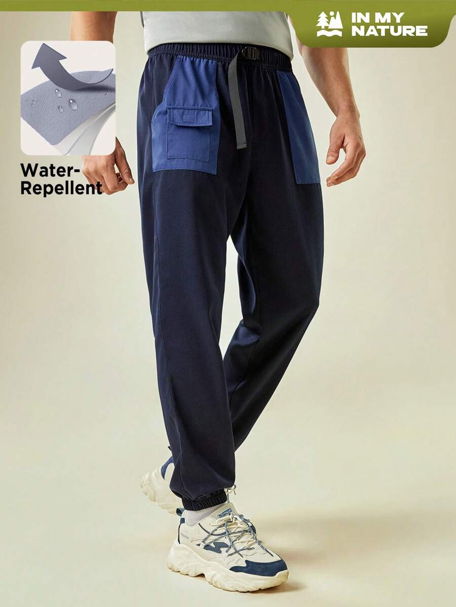 In My Nature Men's Color Block Outdoor Pants With Pockets