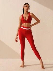 Lifespree 純色運動胸罩 - 黑色 - 查看 4