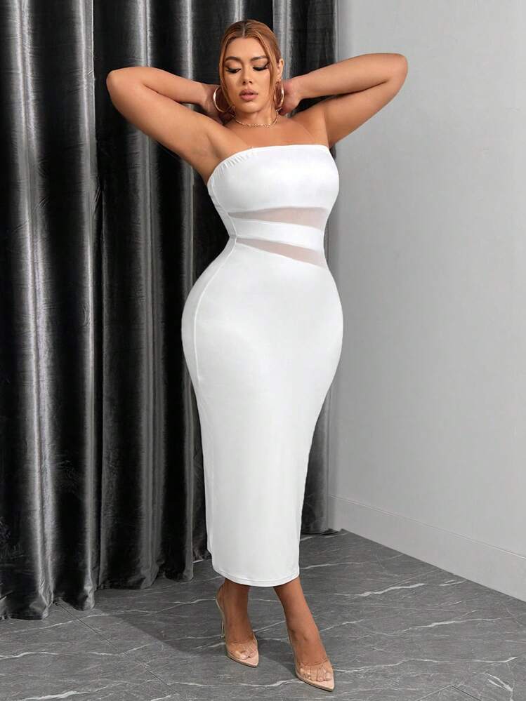 SHEIN SXY Grote maten Valentijn Nieuwjaars Dames Nieuwjaar Avond