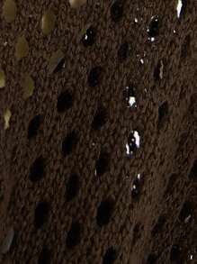 ROMWE PUNK 女士毛衣 - 咖啡棕 - 查看 5