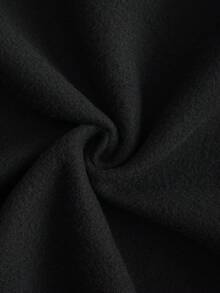 INAWLY 女士骷髏和手印花絨毛衣 - 黑色 - 查看 4