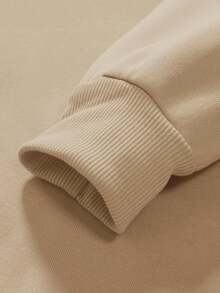 Manfinity EMRG Lỏng lẻo Nam Hoodie Với In Đồ họa Và Dây rút , Nhiều Màu sắc - Màu Khaki - Xem 3