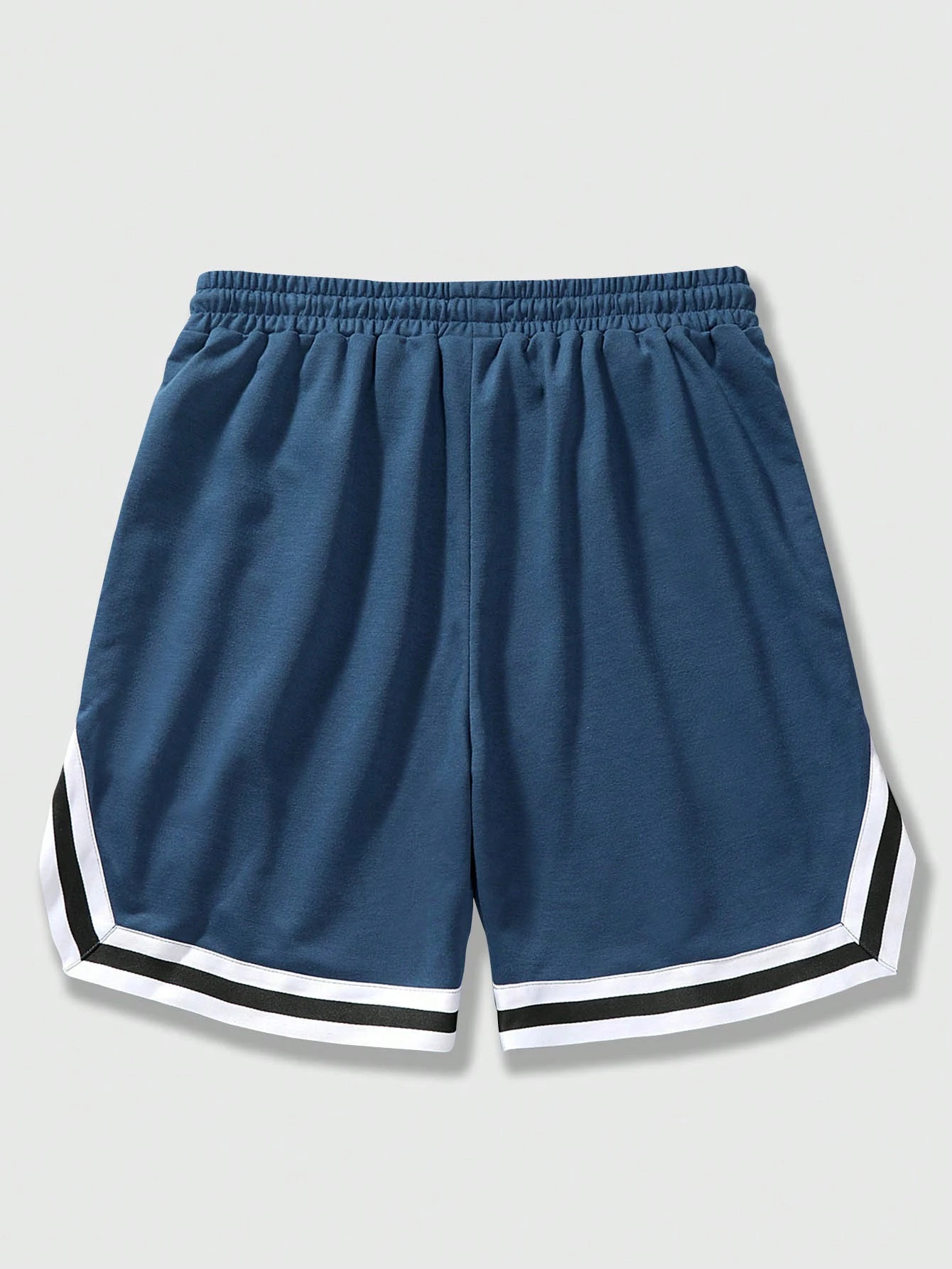 Our Prep Men's Blue Drawstring Waist Letter Print Basketball
