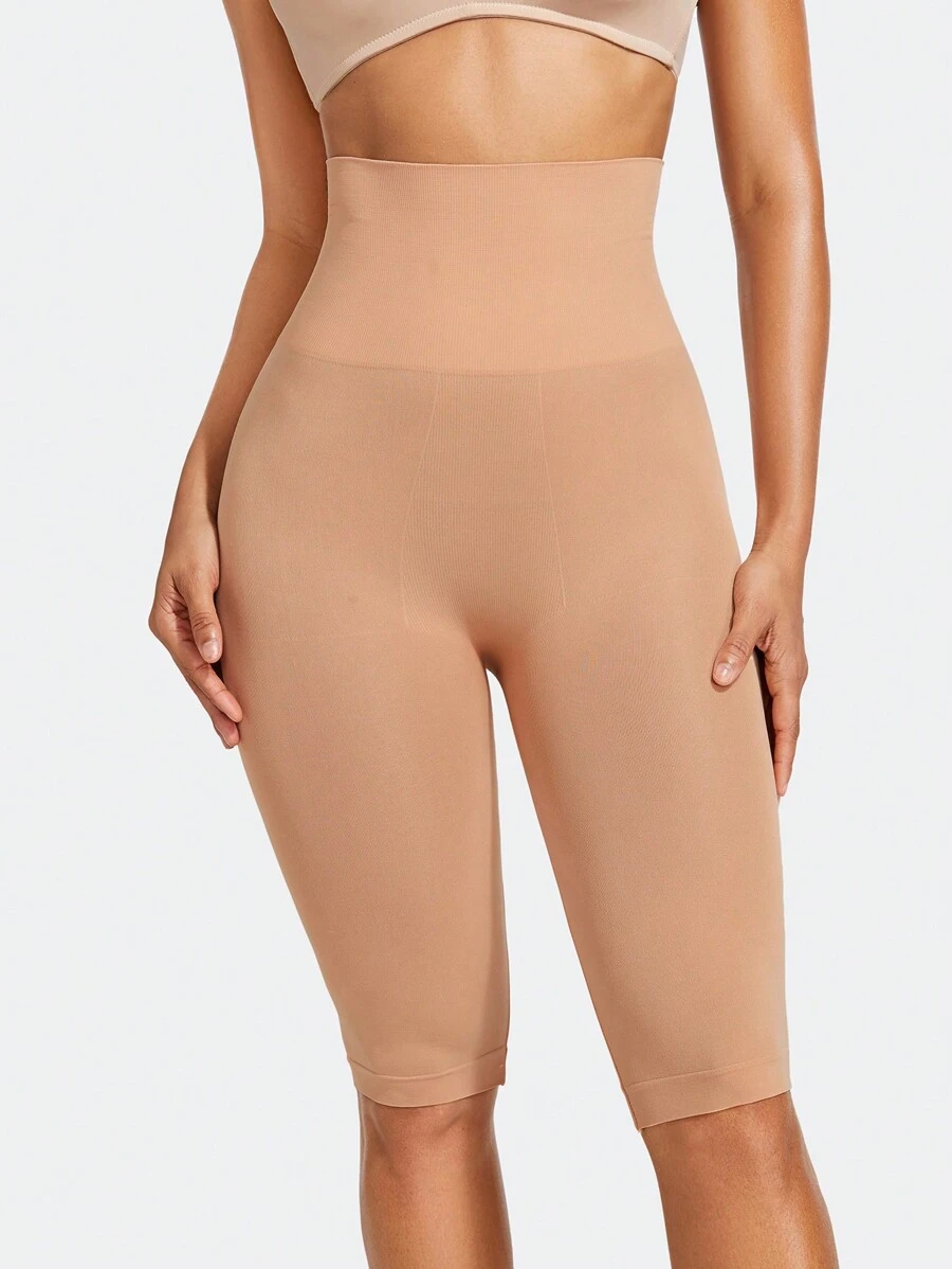 SHAPORA Pantalones Cortos Reductores De Cintura Alta Para Mujer Con Control De Abdomen - Albaricoque - Ver 1