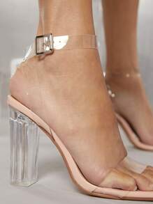 Trong sáng Của phụ nữ Giày cao gót Dép xăng đan Cho đám cưới Buổi tiệc - Màu be - Xem 4