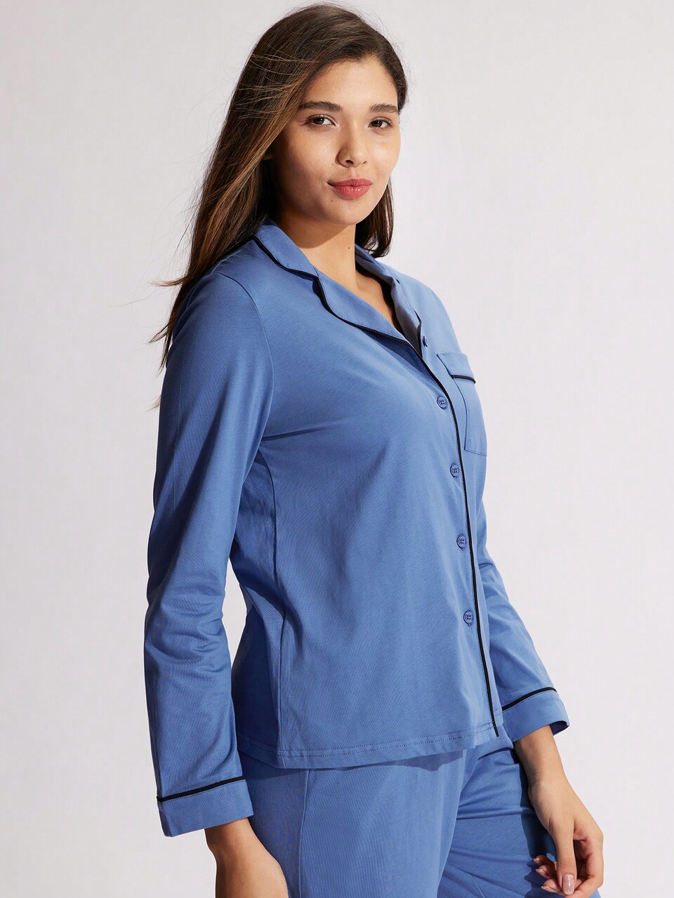 Autumn And Winter Soft 100% Pure Cotton Basic Long Pajama Sets For Women Lounge Sets For Women Pants With Pockets Fall Pajamas Clothes