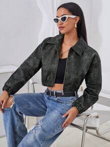 Aveloria Women's Pu Long Sleeve Jacket - Multicolor - View 6