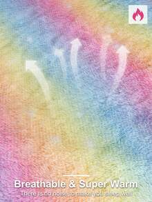 3pcs Plush Fluffy Multicolor Bedding Set, Quilt Cover Set For Kids Bedding, All Sizes - Multicolor - View 7