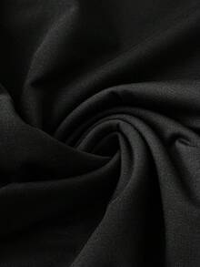 Calvaya 大尺碼女款抓絨彈性腰打底褲 - 黑色 - 查看 5