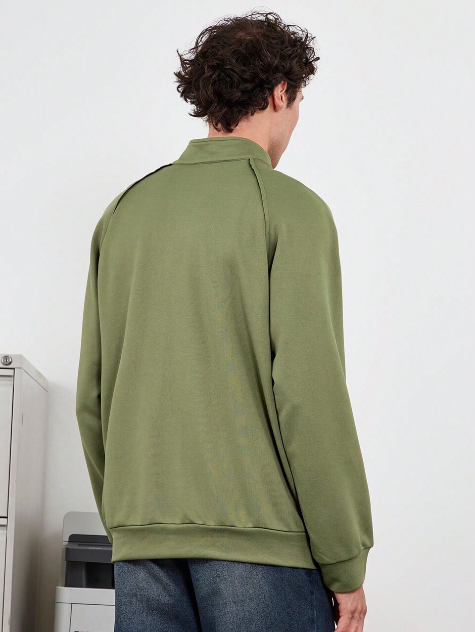 Letter Graphic Raglan Sleeve Sweatshirt, For Fall Winter