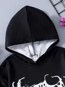 少女蝴蝶印花卫衣 - 彩色 - 查看 3