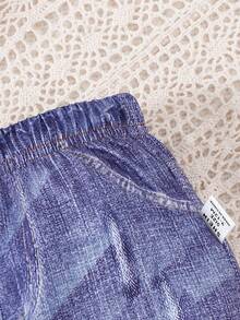 Baby Girls' Ripped Jeans Pants - Blue - View 4