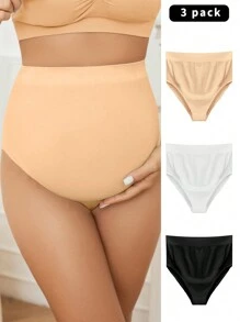 孕婦高腰內褲（3入組），適用於孕婦 - 彩色 - 查看 6