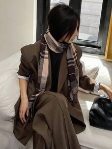 DAZY Khối màu Đúng mốt Của phụ nữ Khăn quàng cổ - Nhiều màu - Xem 6