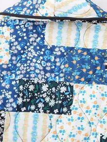 Printed Quilted Jacket - Multicolor - View 5