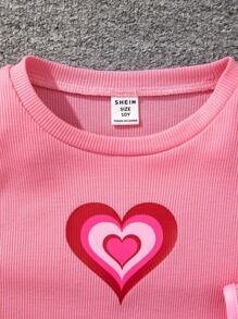 女孩子們2入組街頭運動針織無袖連身裙套裝,圓領設計 - 彩色 - 查看 4