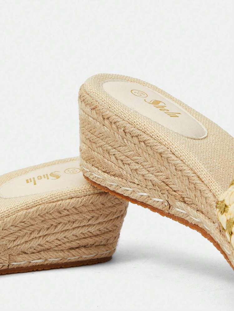 Women's Wedge Heel Thick Sole Slippers