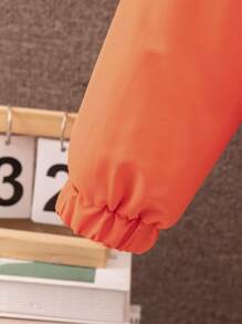 Wattierter Mantel Für Jungen Im Herbst Und Winter Mit Kapuze Und Kragen, Street-style