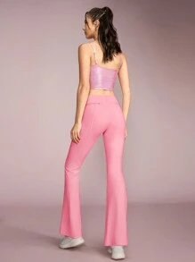 GLOWMODE 31" Featherfit™ 帶束口喇叭褲 - 粉色 - 查看 5