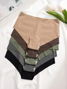 女款無縫純色三角內褲 - 彩色 - 查看 4