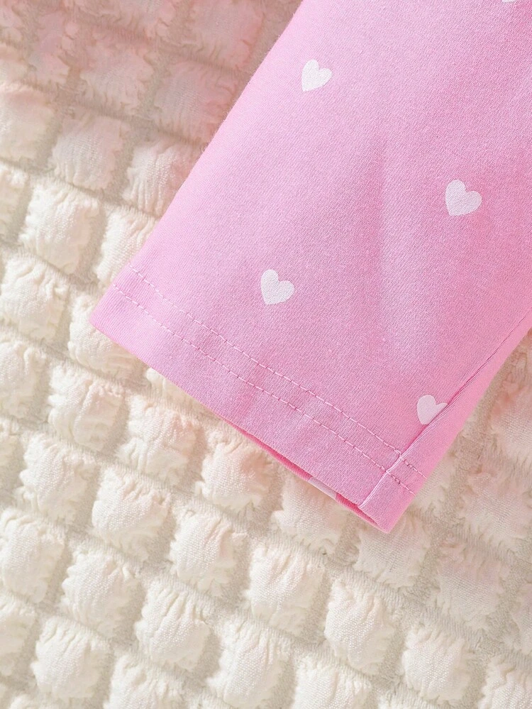 6pcs Newborn Baby Boys' And Girls' Cute Printed Penguin Long Sleeve Top And Pants Set, For Daily Wear In Autumn And Winter