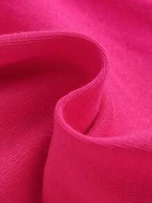 SHEIN 寶寶女孩休閒植物紋短袖上衣彈性腰帶彩色拼接褲套裝 - 綠色 - 查看 3