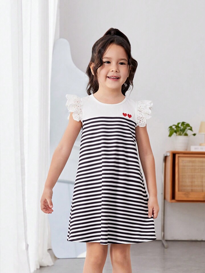 Striped dress shein hotsell