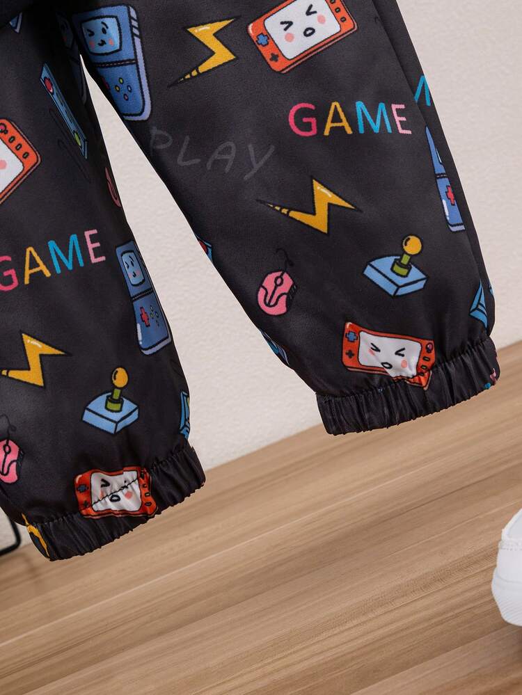 Fashionable And Personalized Printed Multiple Pieces Clothing Set For Baby Boys