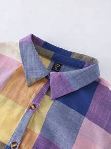 EMERY ROSE Của phụ nữ Kích thước lớn Kẻ sọc Váy sơ mi - Màu Hồng Tươi - Xem 5