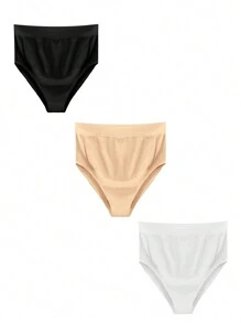 孕婦高腰內褲（3入組），適用於孕婦 - 彩色 - 查看 3