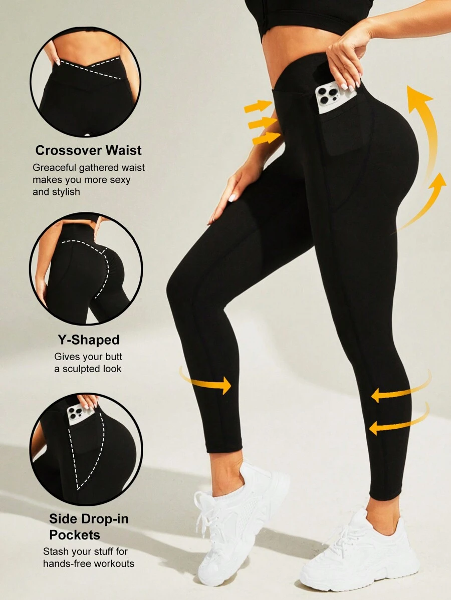 Easithlete Mông Đập Xà cạp - màu đen - Xem 1