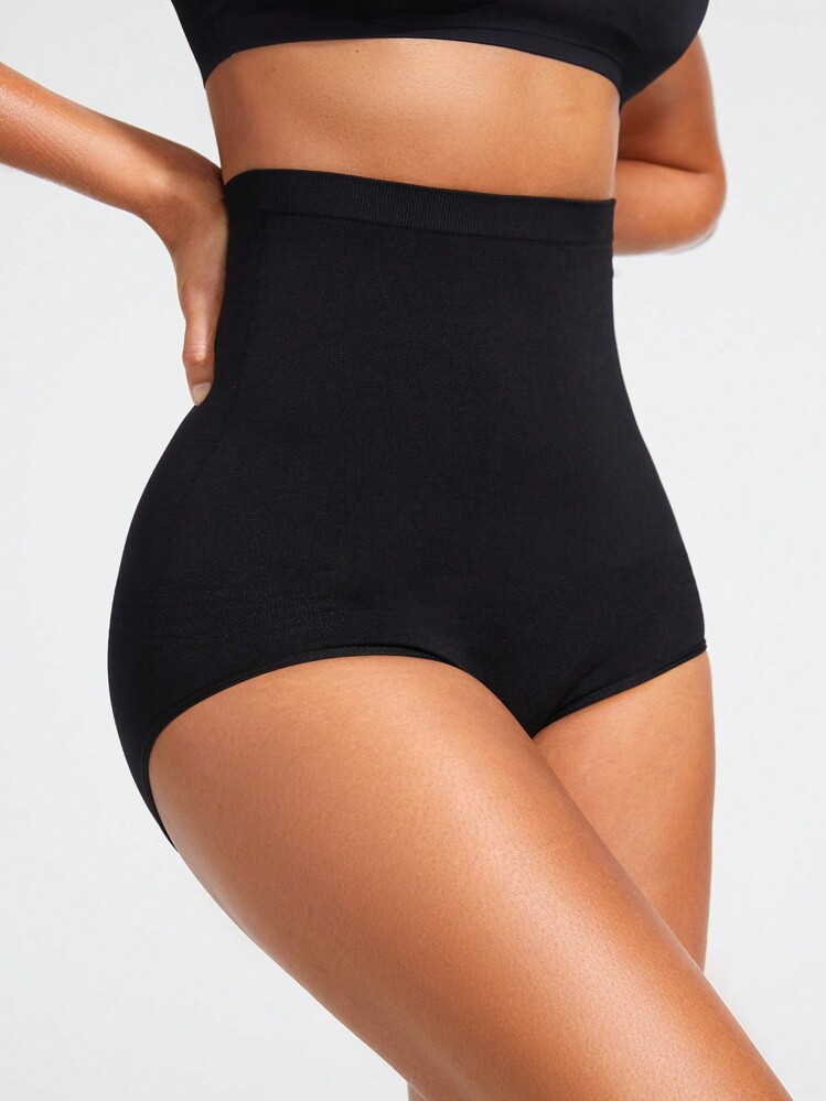 SHAPORA Bragas De Cintura Alta Y Control De Abdomen Para Mujer - Negro - Añade 3